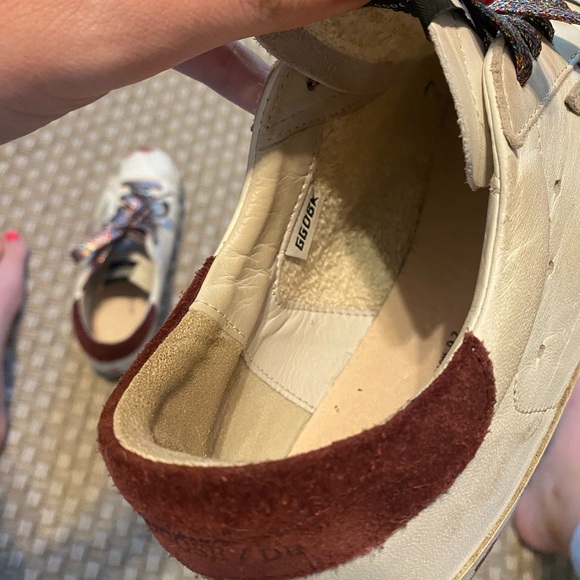 Golden Goose Hand Painted Floral Superstar Sneakers 41 - Picture 6 of 10